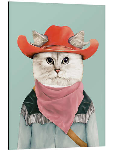 Aluminium print Rodeo Cat