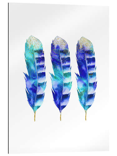 Gallery print blue feather