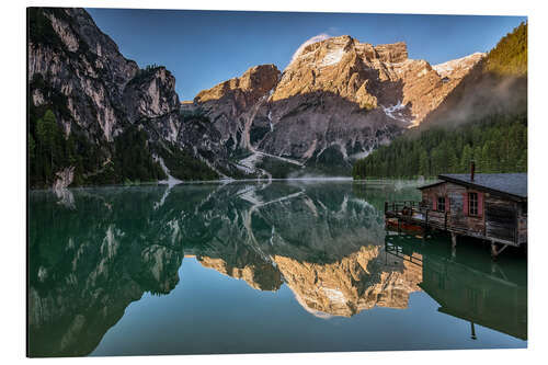 Aluminium print Braies Lake - Dolomite Alps