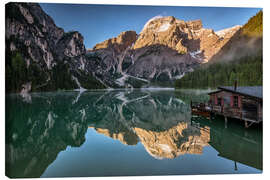 Leinwandbild Pragser Wildsee - Dolomiten, Südtirol