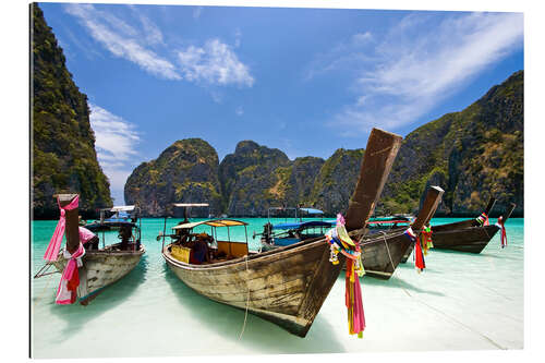 Gallery print Long tail boat at Maya Bay, PhiPhi