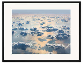 Gerahmter Kunstdruck Himmel über den Wolken