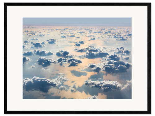 Plakat artystyczny premium w ramie Above the clouds