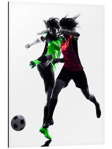 Tableau en aluminium two soccer players