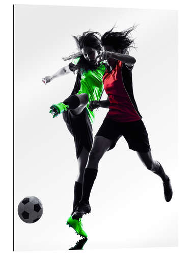 Gallery print two soccer players