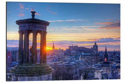 Aluminium print Calton Hill, Scotland Edinburgh