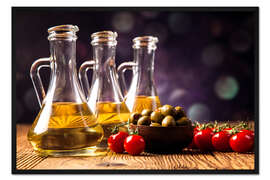 Gerahmter Kunstdruck Öl - Stillleben