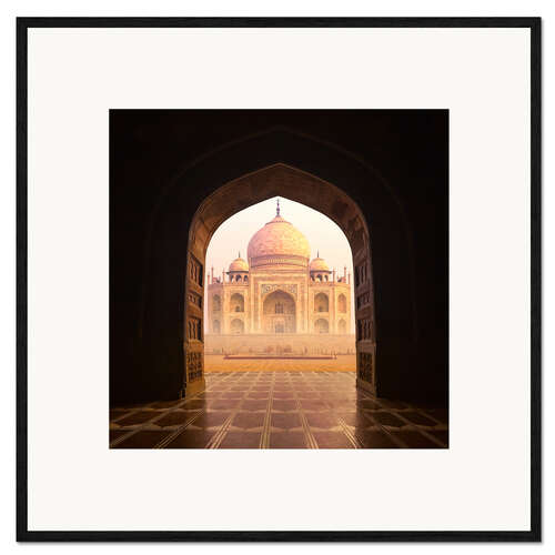 Inramat konsttryck Taj Mahal India
