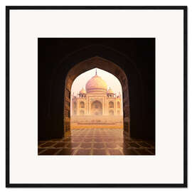 Inramat konsttryck Taj Mahal India