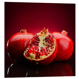 Acrylic print  Red Pomegranate