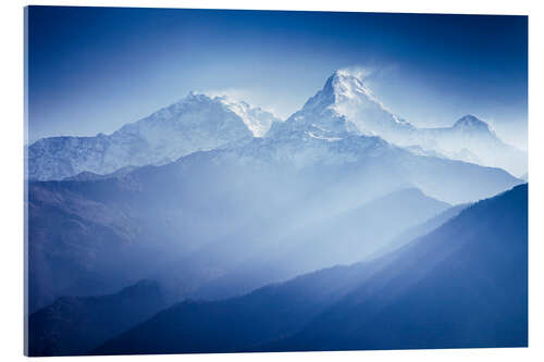 Quadro em acrílico Annapurna mountains in sunrise light