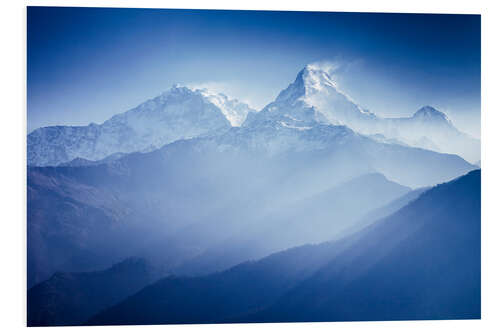 Tableau en PVC Annapurna au lever du soleil, Népal