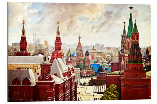 Aluminium print Aerial view of the Kremlin in Red Square, Moscow