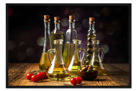 Gerahmter Kunstdruck Öle und Gewürze