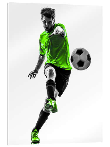 Gallery print Football player kicking