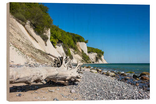 Holzbild Kreidefelsen auf der Insel Rügen IV