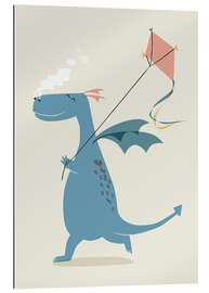 Gallery print Dragon flies a kite