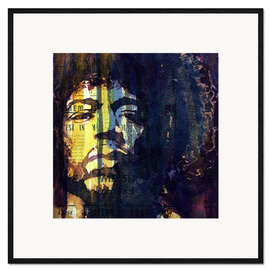 Gerahmter Kunstdruck Hendrix: Winds Cry Mary Retro
