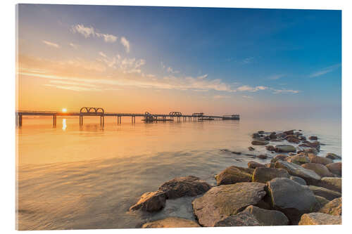 Akryylilasitaulu Kellenhusen pier jetty Baltic