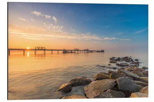 Quadro em alumínio Kellenhusen pier jetty Baltic