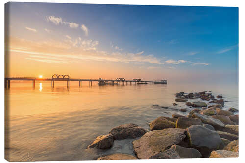 Canvas-taulu Kellenhusen pier jetty Baltic