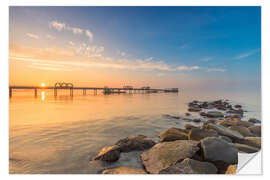 Vinilo para la pared Kellenhusen pier jetty Baltic