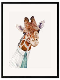 Plakat artystyczny premium w ramie Giraffe