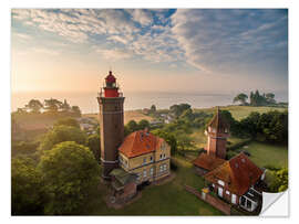 Wall sticker Dahme Lighthouse Baltic Sea Aerial View