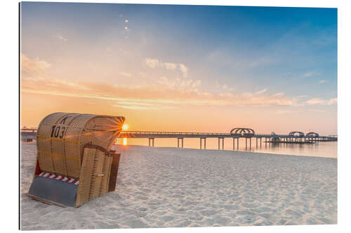 Gallery print Kellenhusen Pier beach chair Baltic