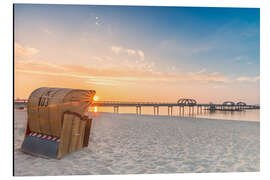 Magnettafel Kellenhusen Seebrücke Strandkorb Ostsee