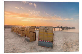 Magnettafel Kellenhusen Ostsee Seebrücke Strandkorb
