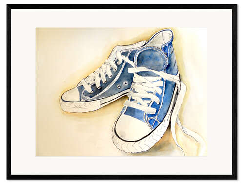 Ingelijste kunstdruk my shoes