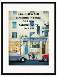 Framed art print Notting Hill (retro)