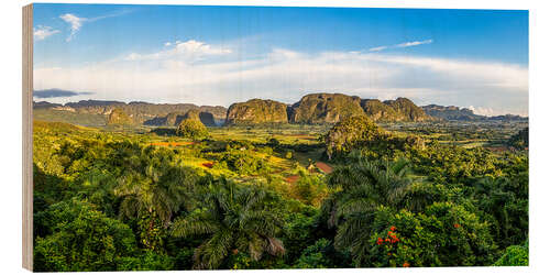 Holzbild Tal von Vinales