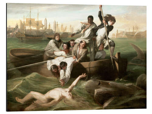 Tableau en aluminium Watson and the shark 