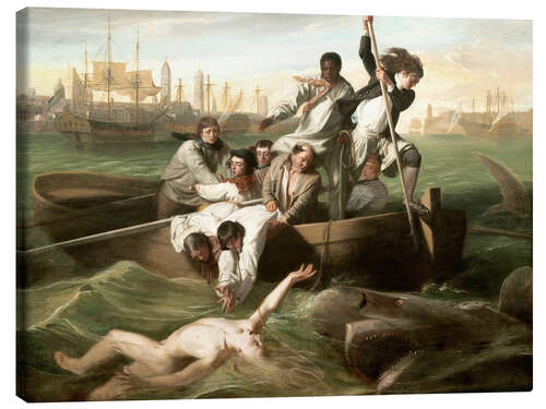 Canvas print Watson and the shark 