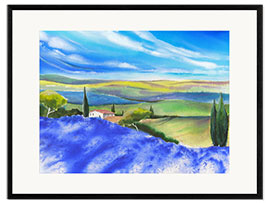 Impresión de arte enmarcada lavender hill