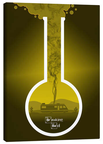 Canvas print Breaking Bad - Fanart production version in yellow alternative