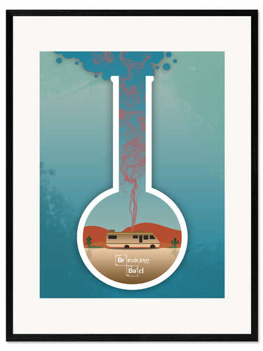 Plakat artystyczny premium w ramie Breaking Bad