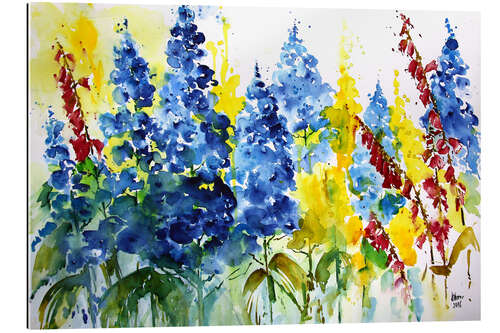 Tableau en plexi-alu larkspur