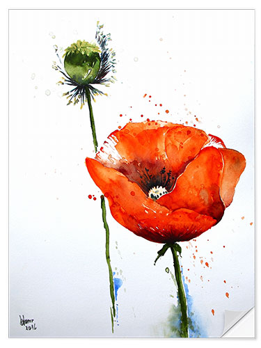 Wall sticker Poppy II