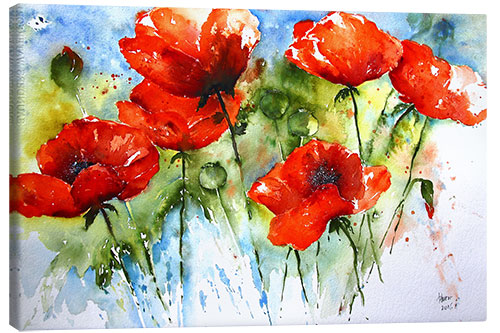 Leinwandbild Mohn I