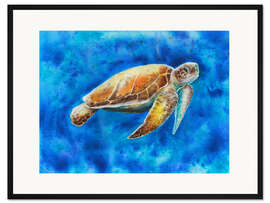 Gerahmter Kunstdruck Meeresschildkröte