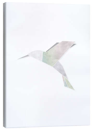 Canvas print Origami hummingbird