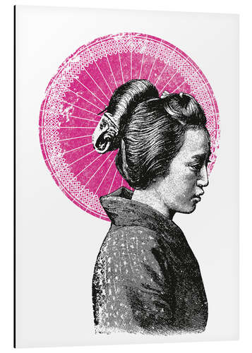 Aluminium print Geisha