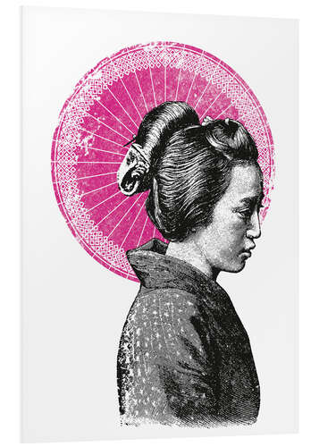 Foam board print Geisha