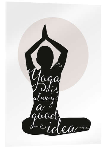 Acrylic print Yoga