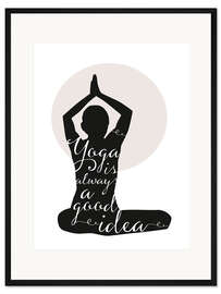 Gerahmter Kunstdruck Yoga