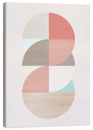 Canvas print Wooden circles