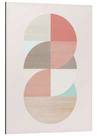 Magnettafel Wooden circles